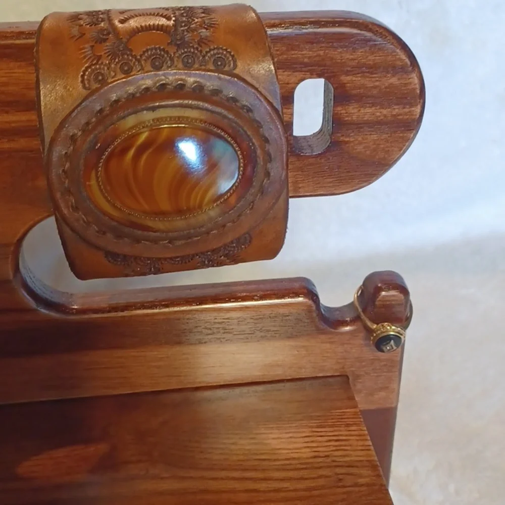 Desktop organizer  night stand organizer wooden by zapuvo